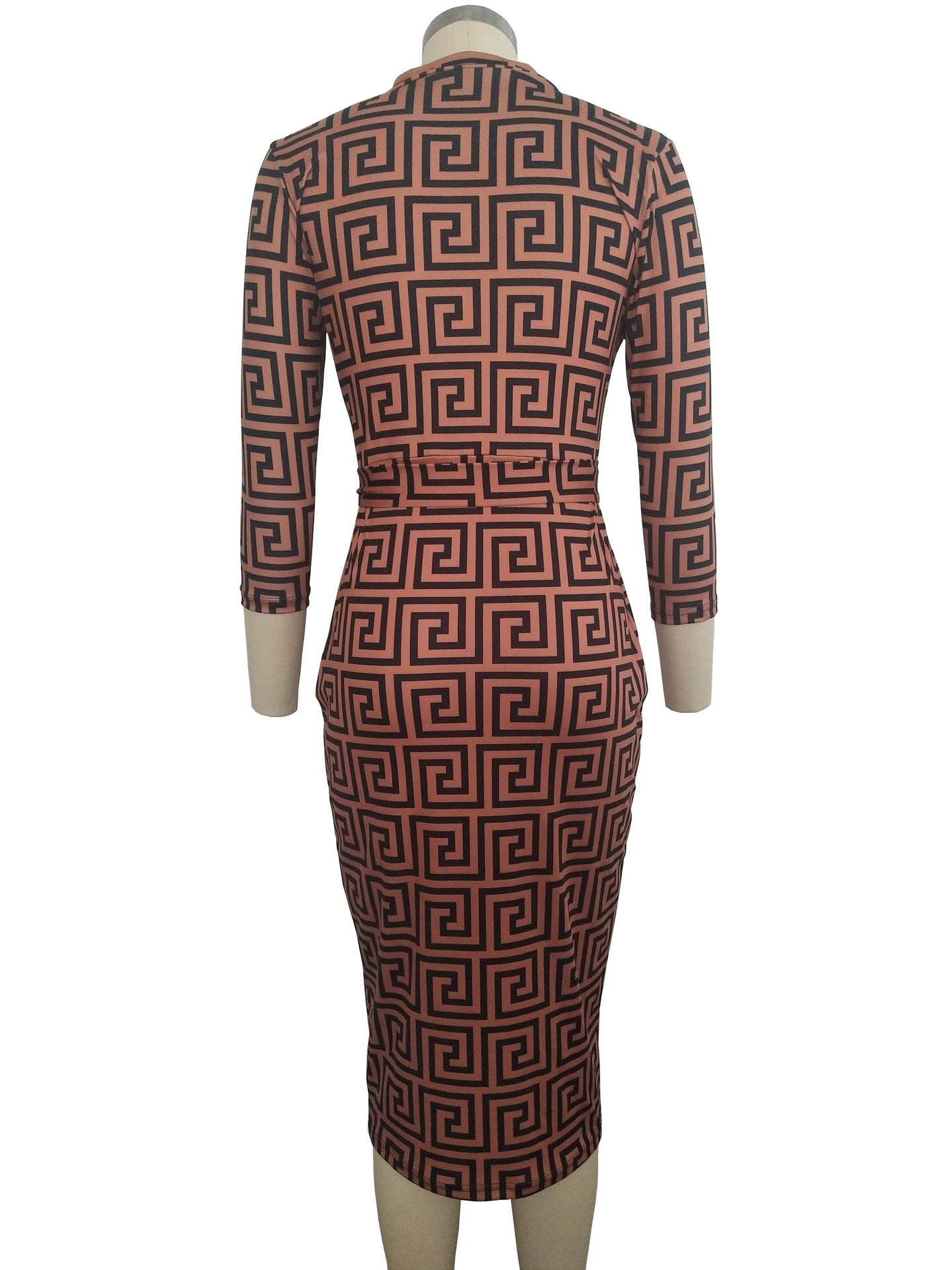 Sexy Zipper V Neck Tight Dresses