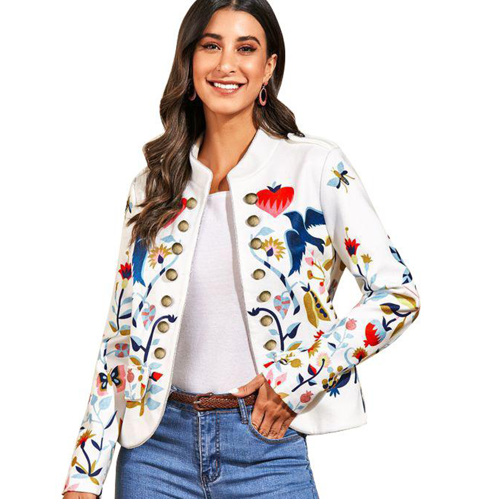 Classy Fashion Floral Print Carfigan Top Coats-STYLEGOING