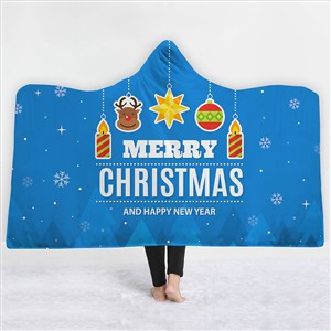 Merry Christmas Magic Hats Throw Blankets