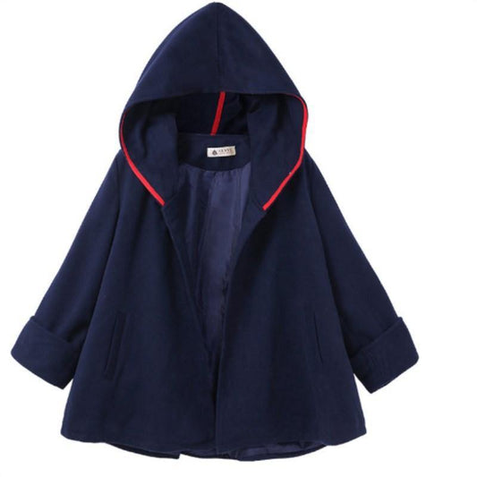 Women Casaul Long Sleeves Fall/winter Overcoat with Hat-STYLEGOING