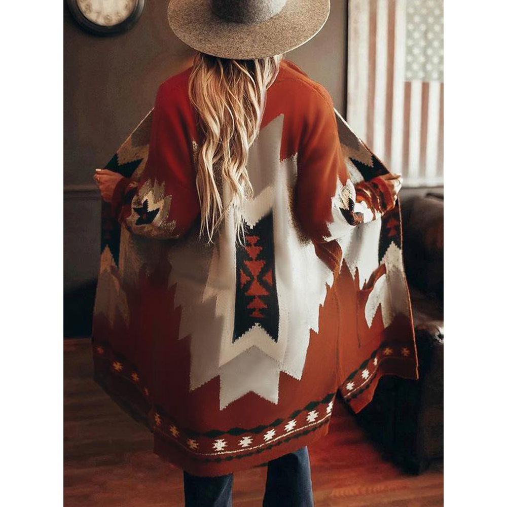 Women Long Sleeves Cardigan Overcoat-STYLEGOING