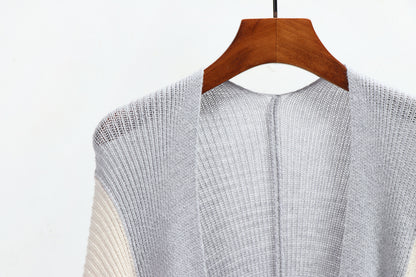 Plus Sizes Women Plaid Knitting Cardigan Coat