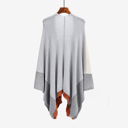 Plus Sizes Women Plaid Knitting Cardigan Coat