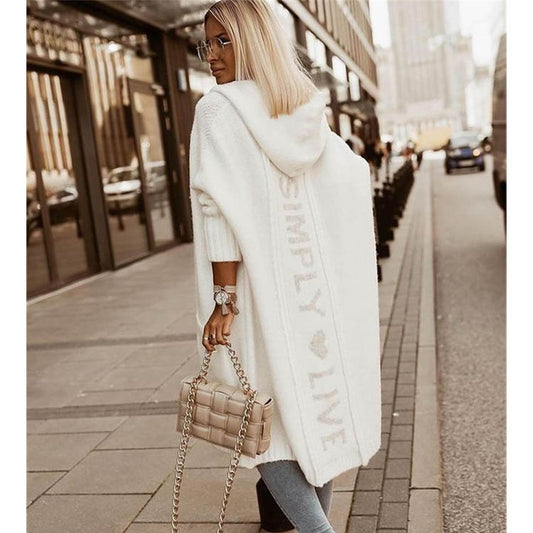 Casual Knitting Long Cardigan Coats for Women