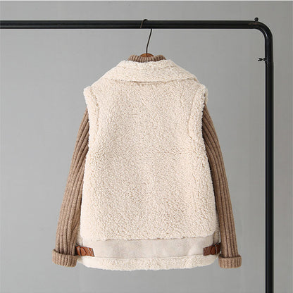 Women Faux Fur Warm Vest for Winter
