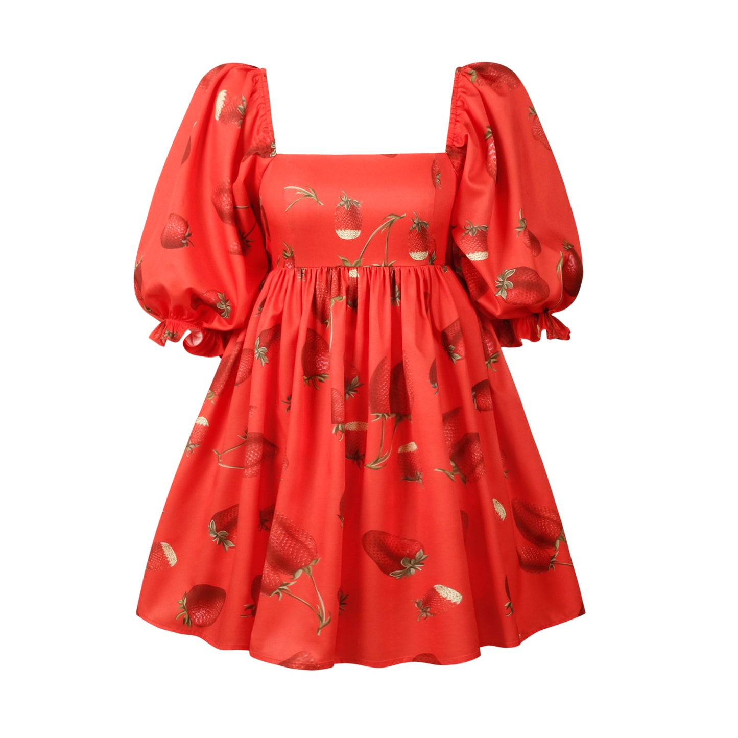 Summer Sexy Square Neckline Women Mini Dresses