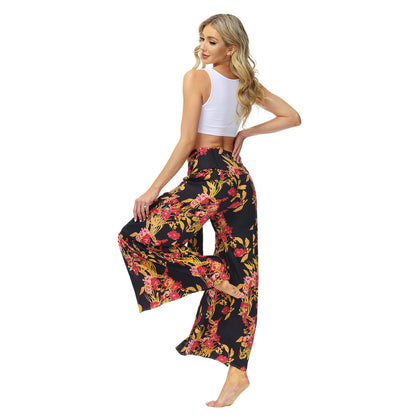 Casual Dyed Trumpet Pants for Women