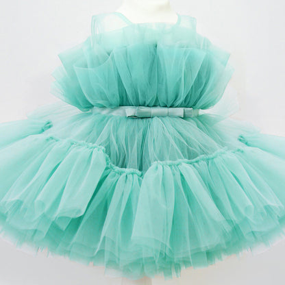 Cute Bow Sleeveless Princess Party Dresses