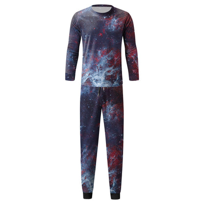 Casual Print Men's Sports Suits-STYLEGOING