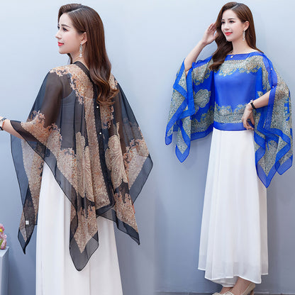 Summer Chiffon Women Cape Covers