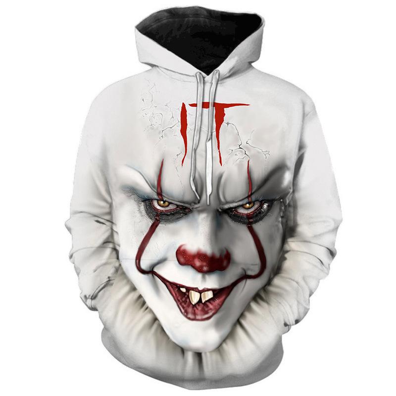 Halloween Clown 3D Prints Casual Hoodies-STYLEGOING