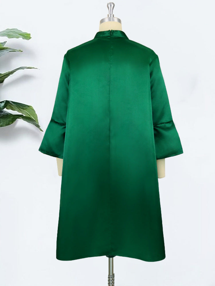 Women Plus Sizes Trumpet Sleeves Party Dresses