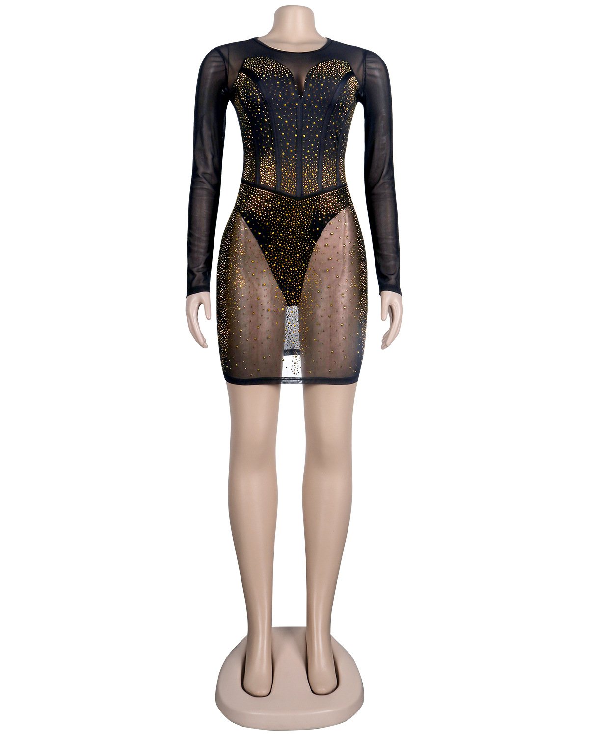 Sexy Women Diamond Night Party Dresses (underwear included)-STYLEGOING
