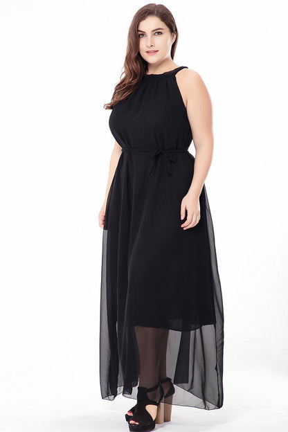 Summer Boho Plus Sizes Chiffon Dresses-STYLEGOING