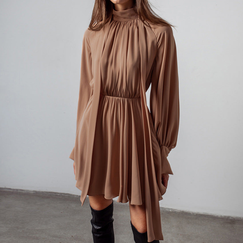 Elegant Bowknot Chiffon A Line Mini Dresses