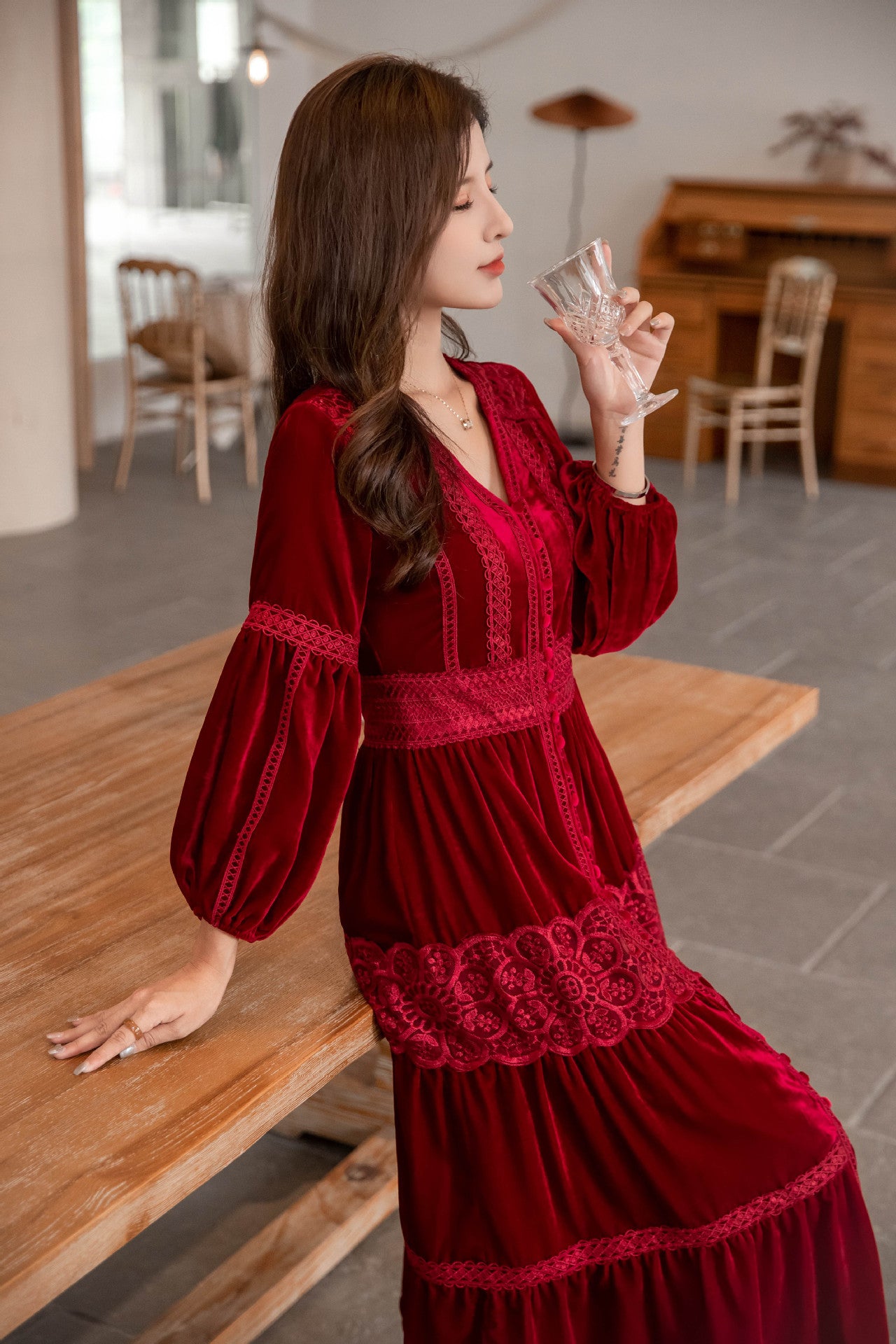 Vintage Long Sleeves Winter Dresses