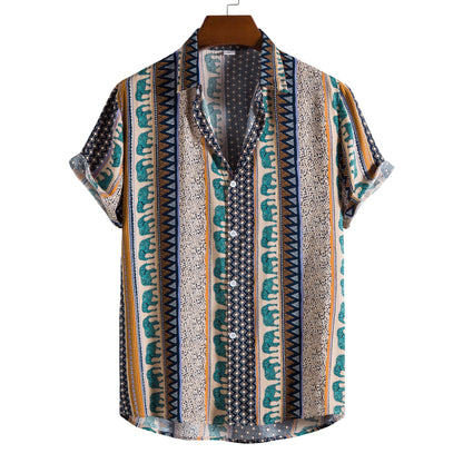 Casual Short Sleeves Men's Shirts