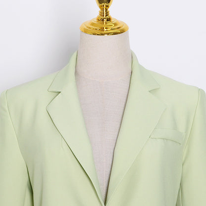 Designed Sexy Back Chains Blazer Coats for Women