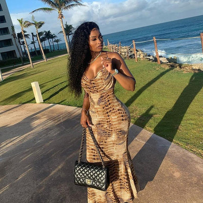 Sexy Summer Backless Sheath Dresses-STYLEGOING