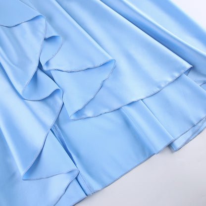 Elegant High Waist Long Sleeves Dresses
