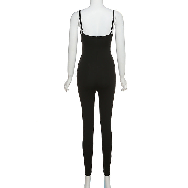 Sexy High Waist Casual Women Sports Jumpsuits