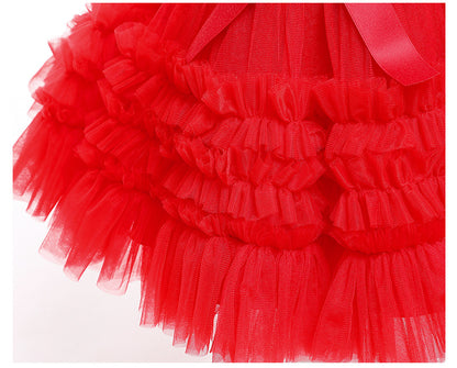 Cute Cake Style Kid's Party Princess Dresses