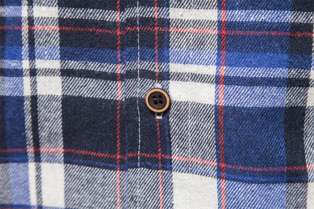 Fall Plaid Long Sleeves Shirts for Men