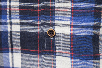 Fall Plaid Long Sleeves Shirts for Men