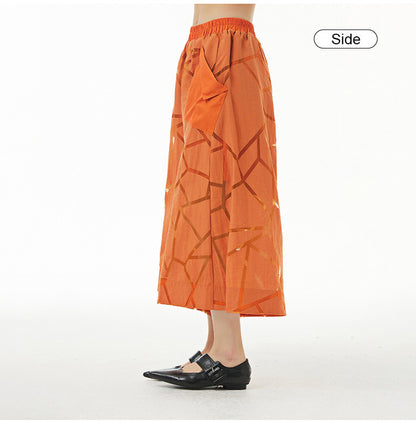 Summer Leisure Plus Sizes Wide Legs Pants