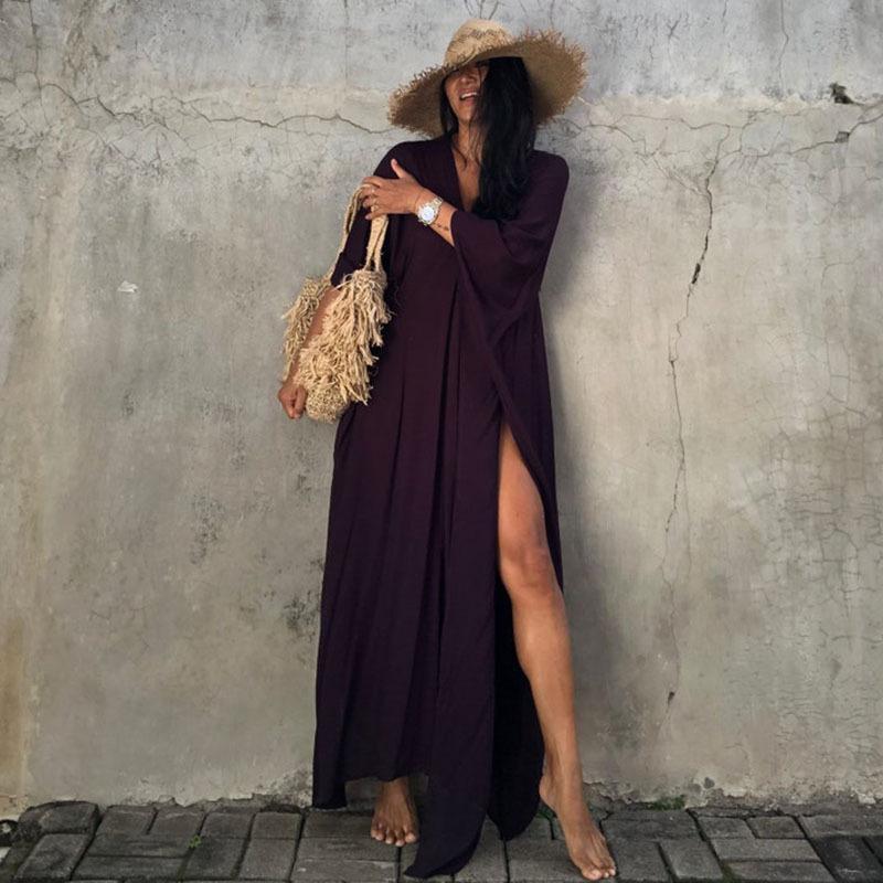 Casual Summer Holiday  Long Romper Cover Up Dresses