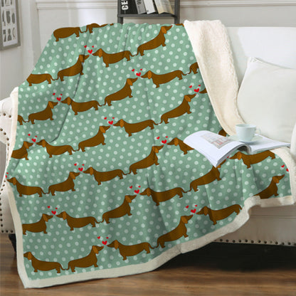 Cute Dog Print Fleece Blankets for Christmas