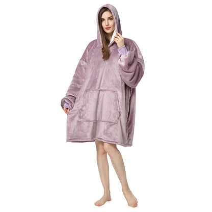 Plus Sizes Warm Hoodies Sleepwear for Couple