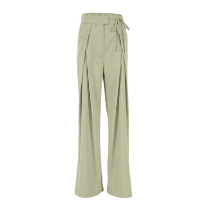 Summer Casual High Waist Women Wide Leg Pants
