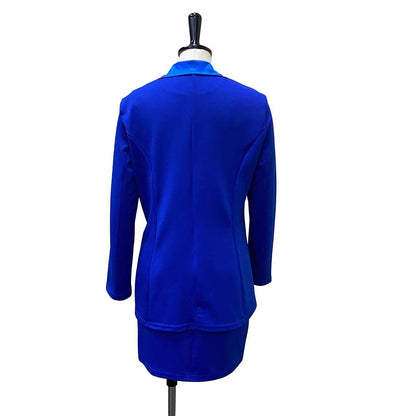 Elegant Women Two Pieces Blazer and Skirts for Women