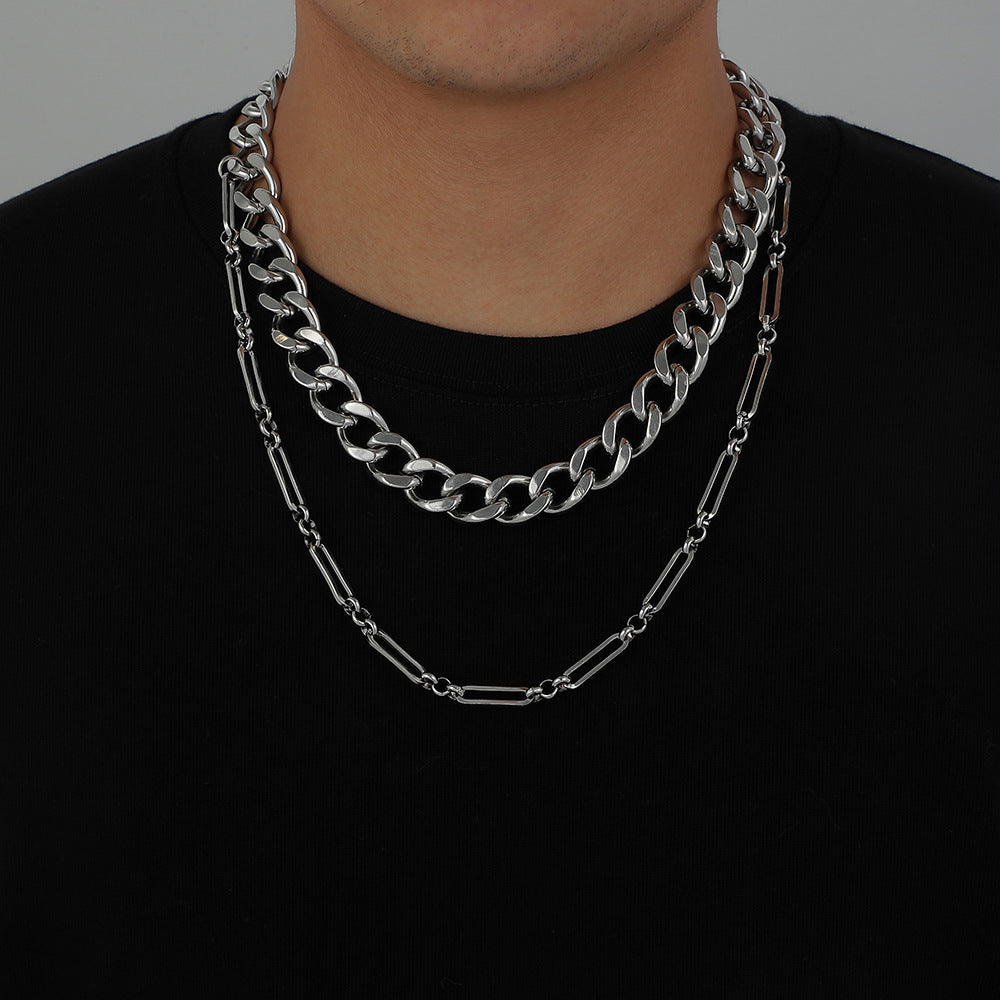 Fashion Hip Top Style Pearl Necklace for Men