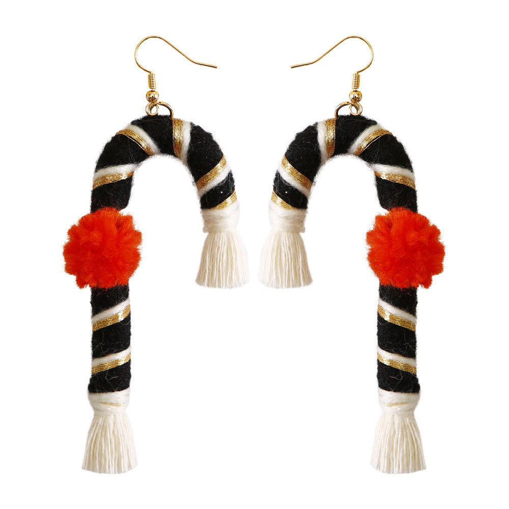 Christmas Design Boho Woven Tassel Earrings