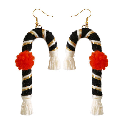 Christmas Design Boho Woven Tassel Earrings