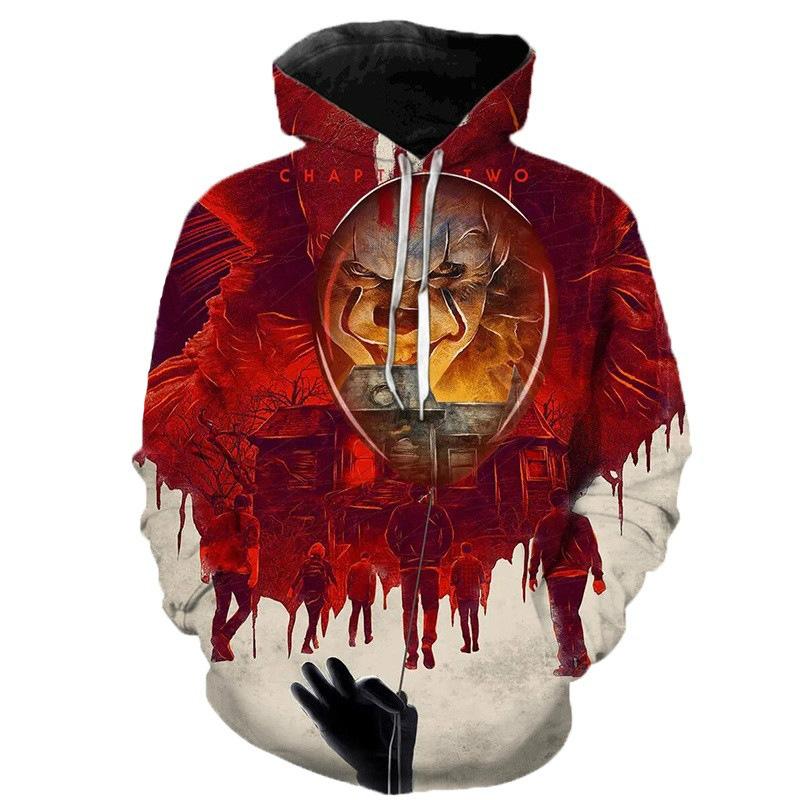 Halloween Clown 3D Prints Casual Hoodies-STYLEGOING
