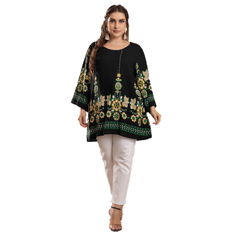Elegant Cotton Plus Sizes Women Blouses