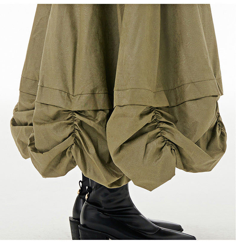 Designed Pleated Plus Sizes Skirts for Women