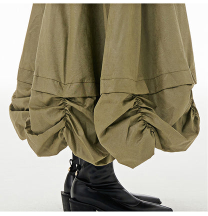 Designed Pleated Plus Sizes Skirts for Women