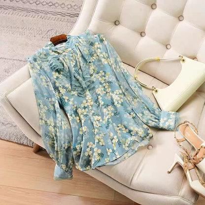 Designed Ruffled Women Blouses Shirts
