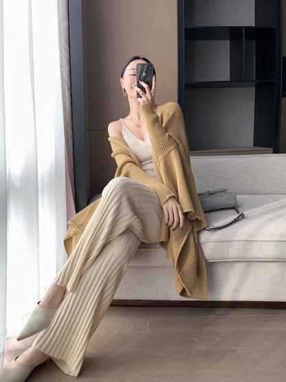 Fashion High Waist Knitting Winter Pants