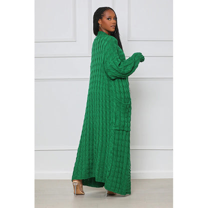 Casual Long Knitted Cardigan Overcoats for Women