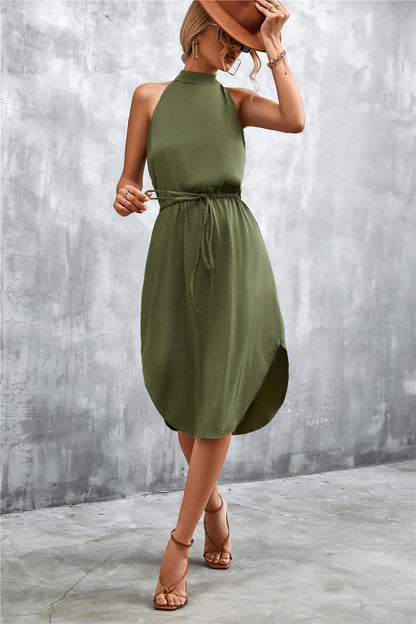 Casual Backless Halter Summer Daily Dresses