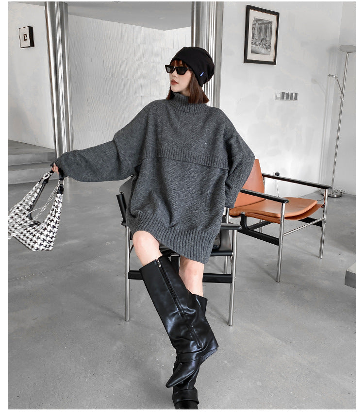 Warm Turtleneck Pullover Knitting Sweaters for Women