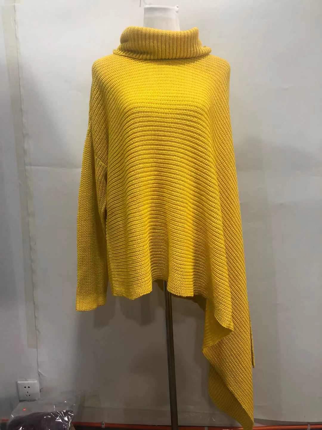 Women High Neck Long Sleeves Knitting Pullover Coats--Free Shipping at meselling99