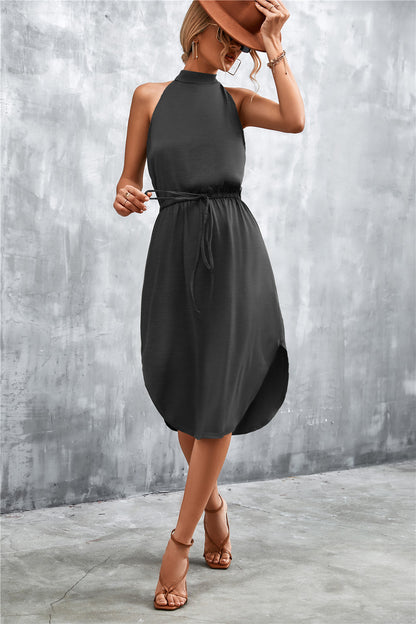 Casual Backless Halter Summer Daily Dresses