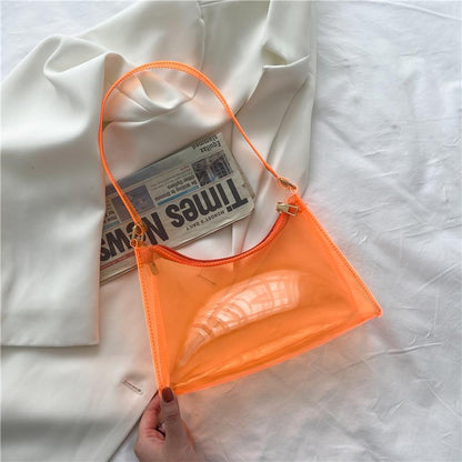 Fashion Summer Trasparent Jelly Handbags-STYLEGOING