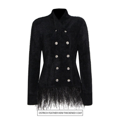 Designed Tassels Short Women Coats